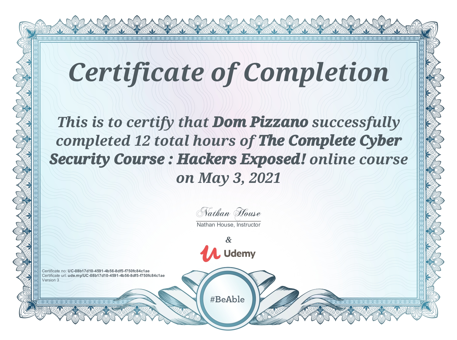 Сертификат ио. Udemy it Certificate filetype="pdf".